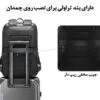 کیف کوله پشتی لپ تاپ 15.6 اینچی اورجینال بنج BANGE 2950 - تصویر 2