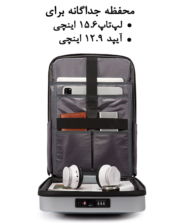 کیف کوله پشتی لپ تاپ 15.6 اینچ ضد سرقت بنج 7682