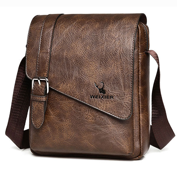 کیف دوشی مردانه چرم ویسیر D266