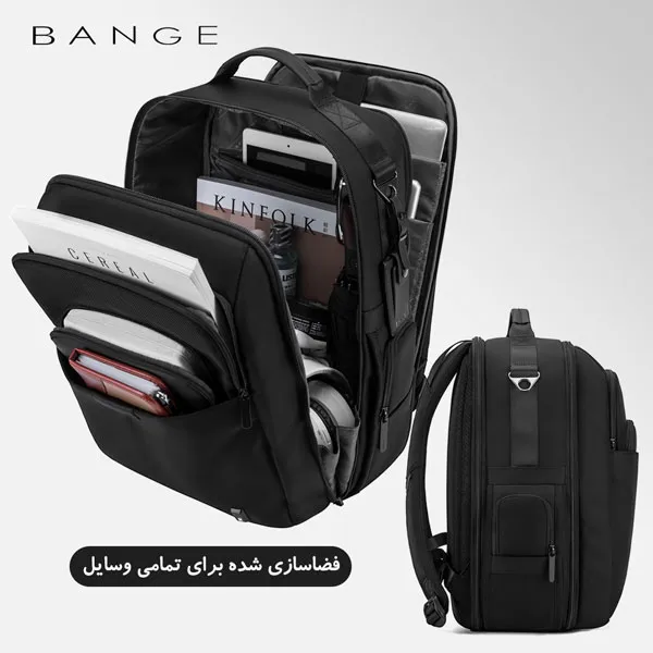 کیف اورجینال بنج BANGE کوله پشتی لپ تاپ 15.6 اینچ G63 - تصویر 3