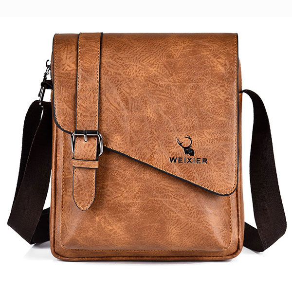 کیف دوشی مردانه چرم ویسیر D266