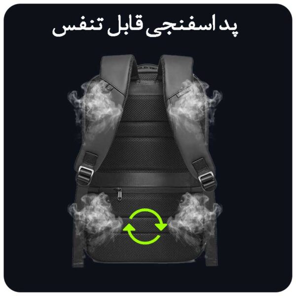 کیف بنج مدل 7267 کوله پشتی لپ تاپ 15.6 اینچ