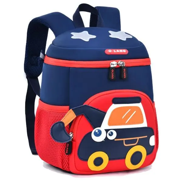 کیف کوله پشتی بچگانه ماشین سنگین اورجینال اولنگ OLANG 6185 - تصویر 3