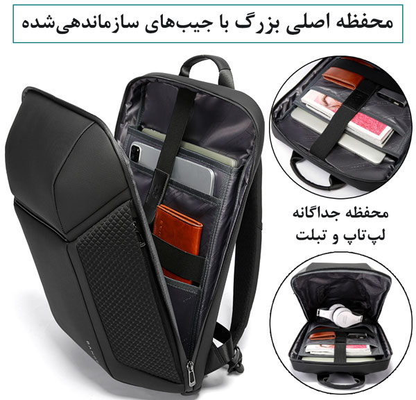 کیف و کوله پشتی لپ تاپ 15.6اینچی بنج 7710