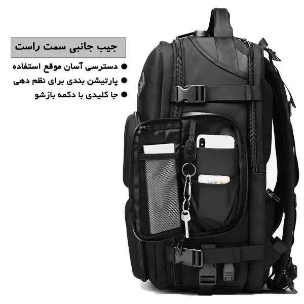 کیف کوله پشتی مسافرتی اورجینال اوزوکو OZUKO 9309L - تصویر 4