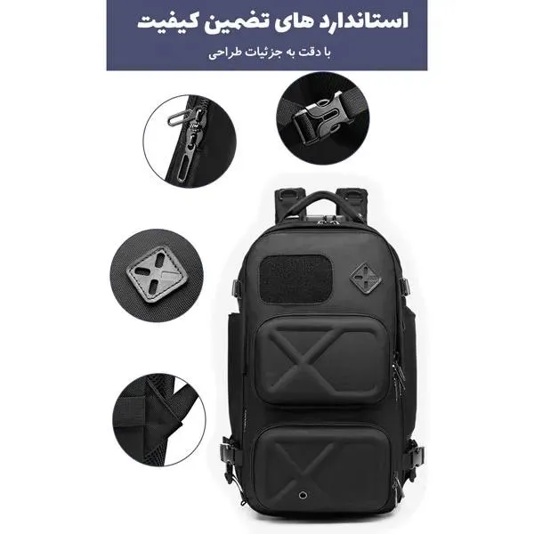 کیف کوله پشتی مسافرتی اورجینال اوزوکو OZUKO 9309L - تصویر 5