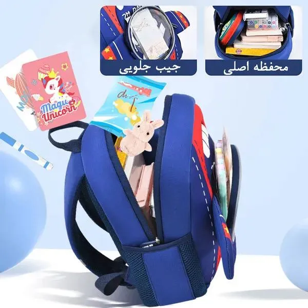 کیف بچه گانه مهدکودک هواپیما اورجینال زد ام بی بی ZM BABY 605 - تصویر 5