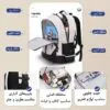 کیف کوله پشتی مدرسه ای اسپرت 2501 کیف کوله پشتی مدرسه ای اسپرت اورجینال زد ام بی بی ZM BABY 2501 - تصویر 5