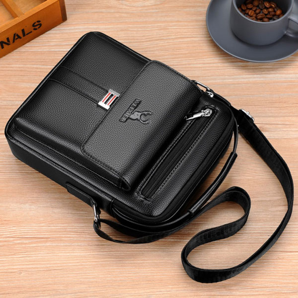 کیف دوشی چرم مردانه ویسیر D244