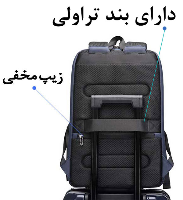 کیف کوله پشتی لپ تاپ 15.6 اینچ بنج 7802