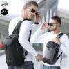 کیف کراس بادی قفل ضد سرقت دار اورجینال بنج BANGE 7082 - تصویر 6