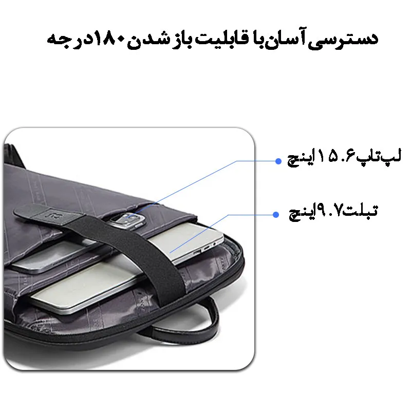 کیف کوله پشتی لپ تاپ 15.6 اینچی اورجینال بنج BANGE 2950 - تصویر 7