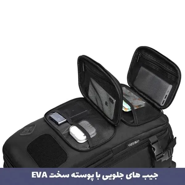 کیف کوله پشتی مسافرتی اورجینال اوزوکو OZUKO 9309L - تصویر 6