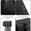 کیف و کوله پشتی لپ تاپ 15.6 چرم بنج 6625 کیف و کوله پشتی لپ تاپ 15.6 چرم اورجینال بنج BANGE 6625 - تصویر 7