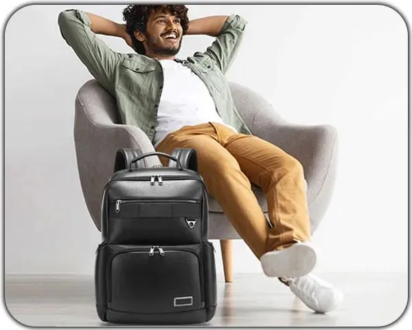 کیف و کوله پشتی چرم اورجینال بنج BANGE 6627 - تصویر 6