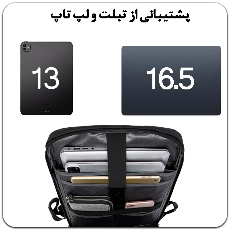 کیف کوله پشتی لپ تاپ 15.6 اینچی بنج 2517 کیف کوله پشتی لپ تاپ 15.6 اینچی اورجینال بنج BANGE 2517 - تصویر 7