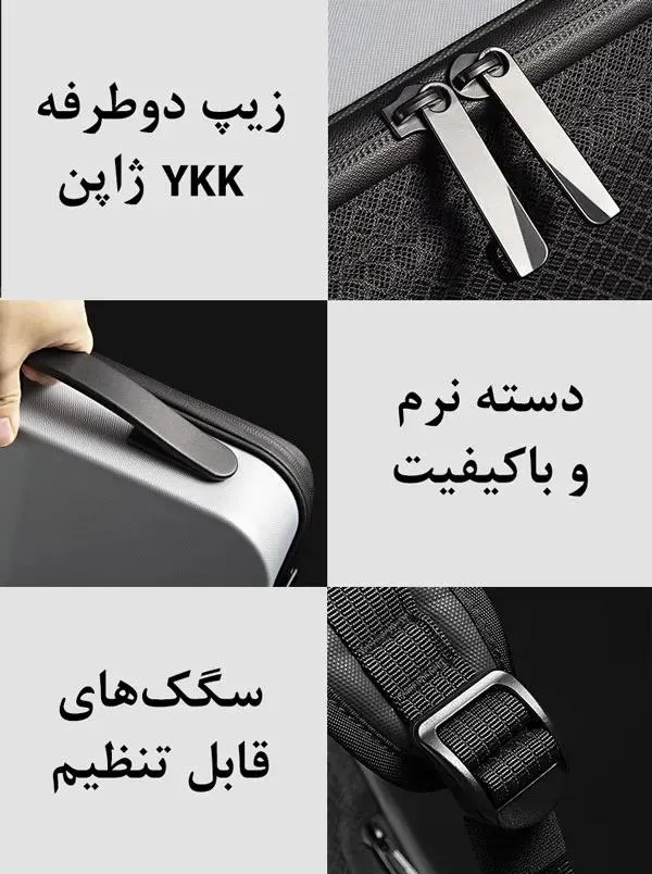 کیف کوله پشتی ضدسرقت بنج 22201 کیف کوله پشتی ضدسرقت اورجینال بنج BANGE 22201 - تصویر 7