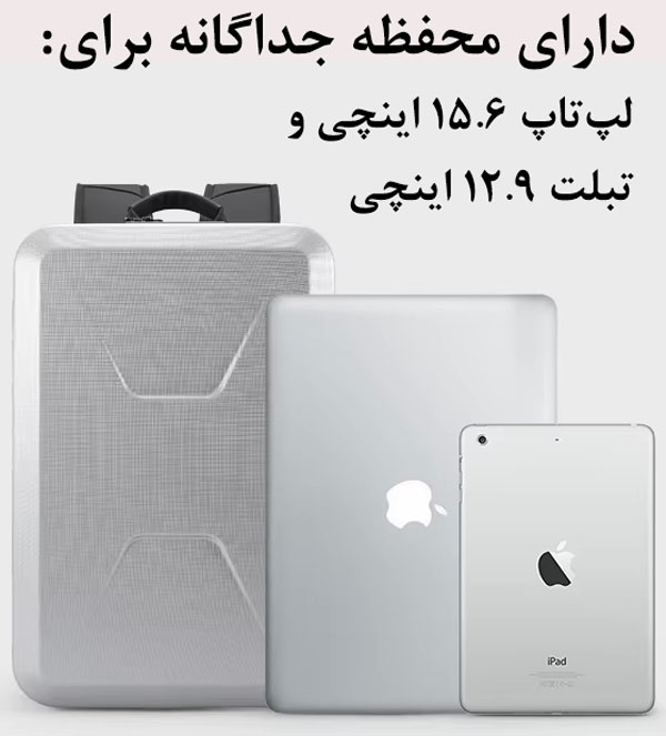 کیف و کوله پشتی ضدسرقت لپ تاپ 15.6 اینچی بنج 2839