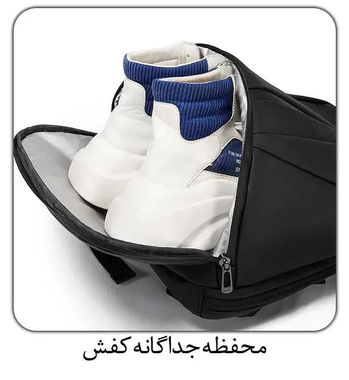 کیف کوله پشتی روزانه لپ تاپ 15.6اینچ بنج 7700 کیف کوله پشتی روزانه لپ تاپ 15.6اینچ اورجینال بنج BANGE 7700 - تصویر 8