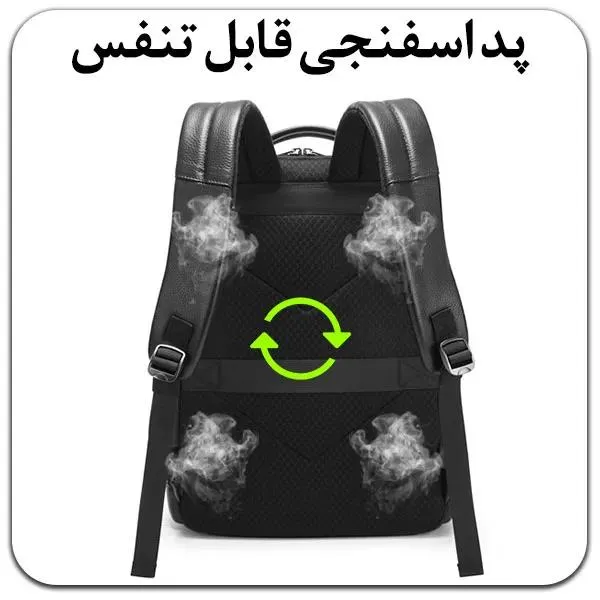 کیف و کوله پشتی چرم اورجینال بنج BANGE 6627 - تصویر 7