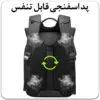 کوله پشتی مسافرتی لپ تاپ 15.6 اینچ اورجینال بنج BANGE 2888 - تصویر 8