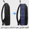 کیف کوله پشتی لپ تاپ 15.6 اینچی اورجینال بنج BANGE 77115 - تصویر 8