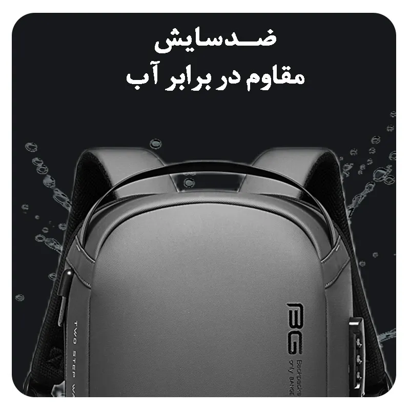 کیف کوله پشتی ضد سرقت لپ تاپ اورجینال بنج BANGE 7225 - تصویر 8