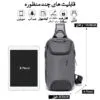کیف کراس بادی قفل ضد سرقت دار اورجینال بنج BANGE 7082 - تصویر 8