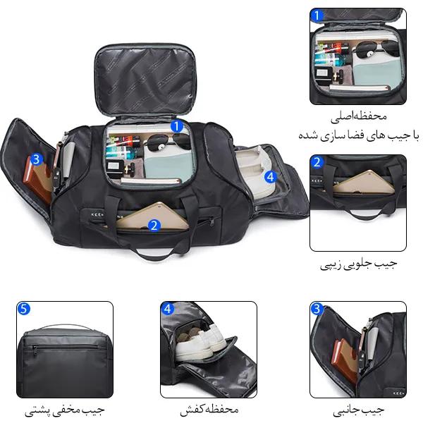 کوله پشتی و ساک ورزشی بنج 7088 کوله پشتی و ساک ورزشی بنج 7088