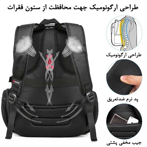 کیف مدرسه اورجینال کوله پشتی لپ تاپ 17 اینچ بنج 1901