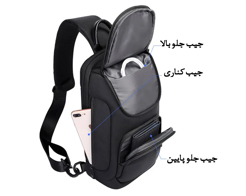 کیف کراس بادی اورجینال بنج BANGE 7565 - تصویر 9