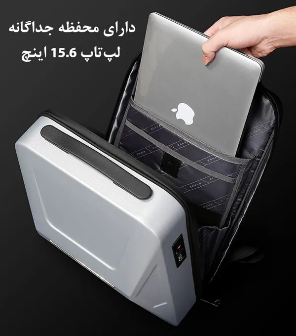 کیف و کوله پشتی لپ تاپ ضد سرقت اورجینال بنج BANGE 3005 - تصویر 9