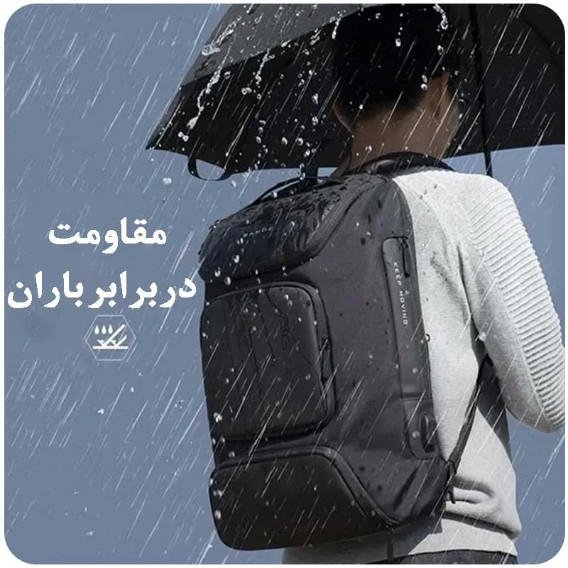 کیف کوله پشتی لپ تاپ 15.6 اینچ اورجینال بنج BANGE 7078 - تصویر 9