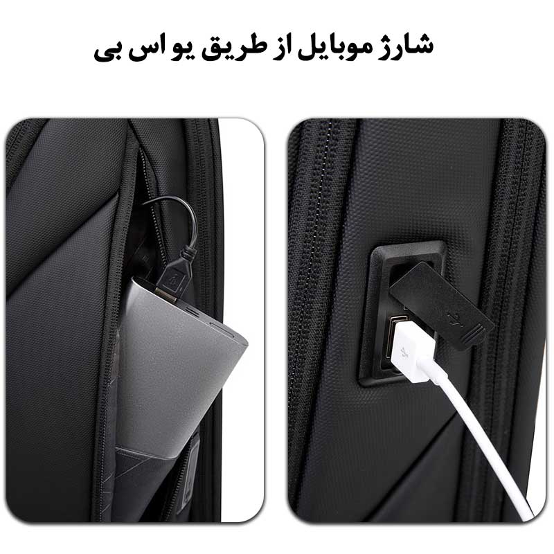 کیف کوله پشتی لپ تاپ 15.6 اینچی بنج 2517 کیف کوله پشتی لپ تاپ 15.6 اینچی اورجینال بنج BANGE 2517 - تصویر 9