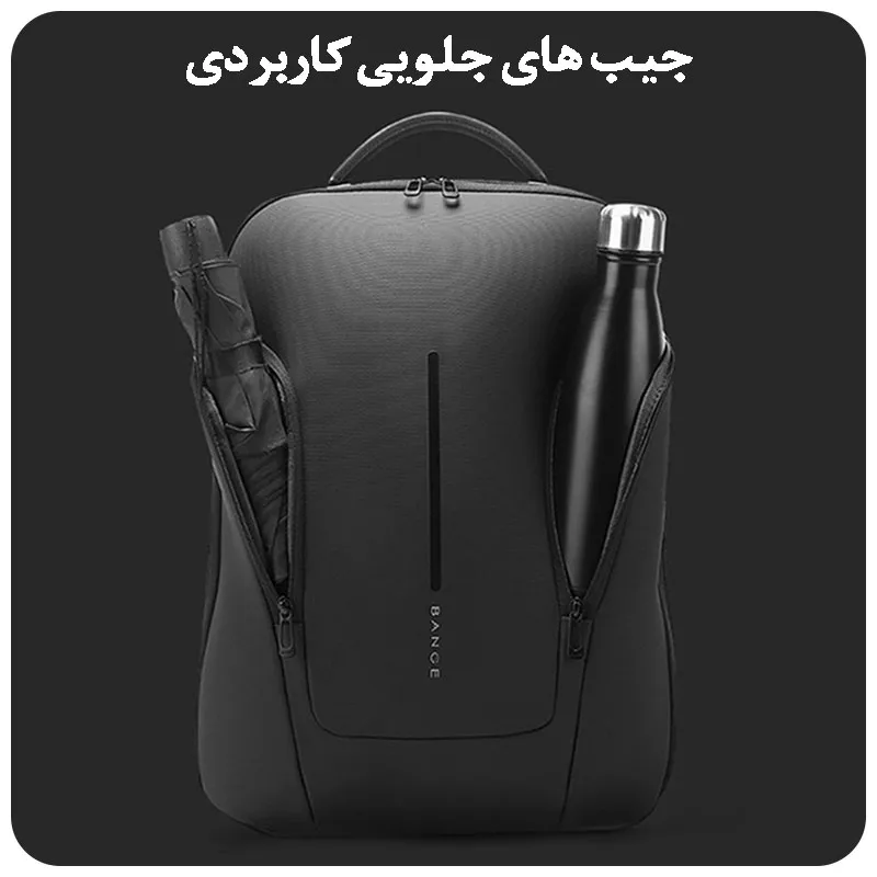 کیف کوله پشتی لپ تاپ اورجینال بنج BANGE 8013 - تصویر 9