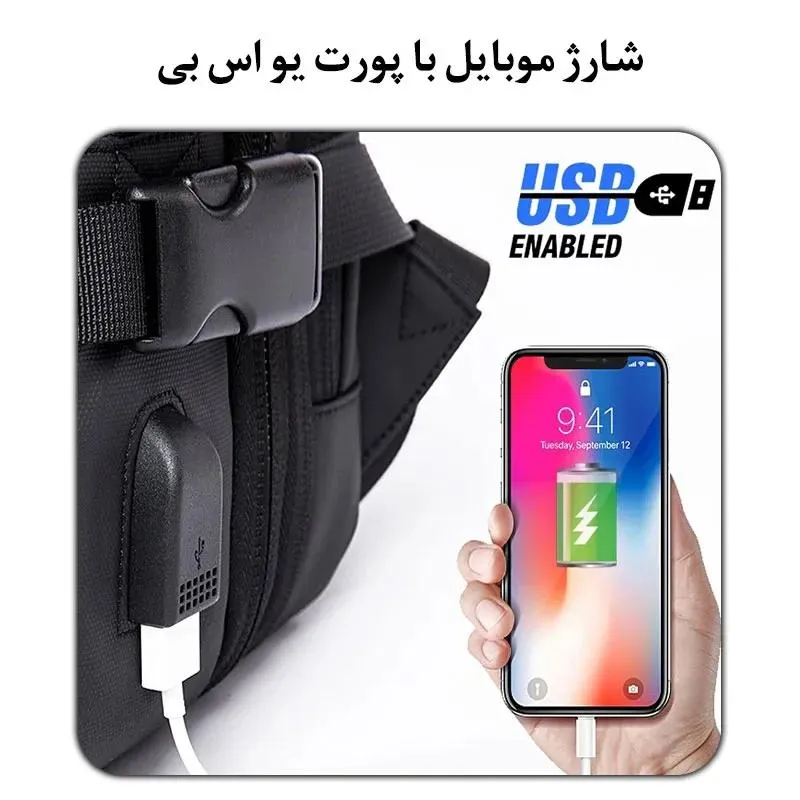 کیف مسافرتی 45L کوله پشتی لپ تاپ 17 اینچی بنج 1908D کیف مسافرتی 45L کوله پشتی لپ تاپ 17 اینچی اورجینال بنج BANGE 1908D - تصویر 10
