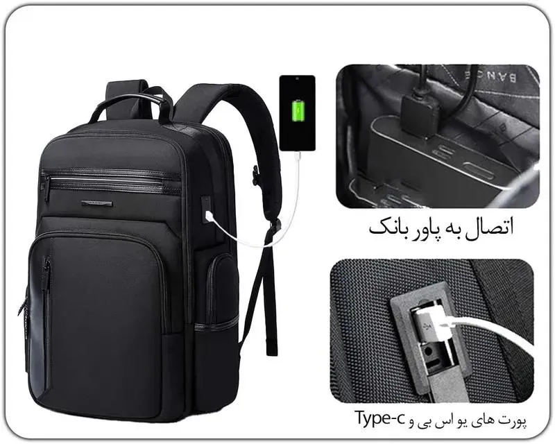 کیف و کوله پشتی لپ تاپ بنج 2602 کیف و کوله پشتی لپ تاپ اورجینال بنج BANGE 2602 - تصویر 11