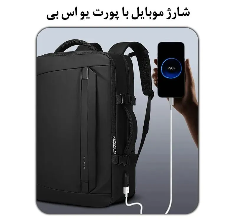 کیف کوله پشتی مسافرتی بنج 2892 کیف کوله پشتی مسافرتی اورجینال بنج BANGE 2892 - تصویر 11
