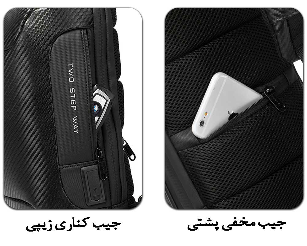 کیف کراس بادی فیبرکربن اورجینال بنج BANGE 22085Plus - تصویر 11