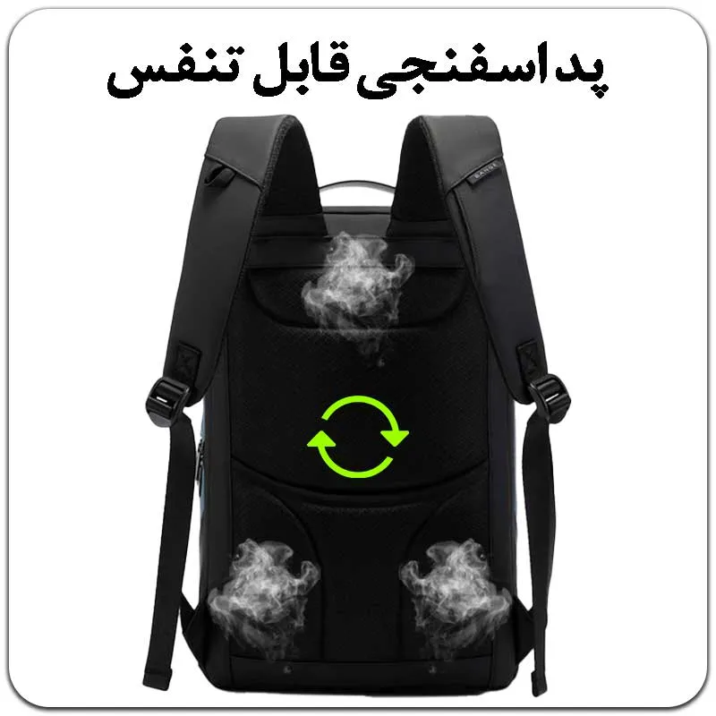 کیف کوله پشتی لپ تاپ 15.6 اینچی بنج 2517 کیف کوله پشتی لپ تاپ 15.6 اینچی اورجینال بنج BANGE 2517 - تصویر 11