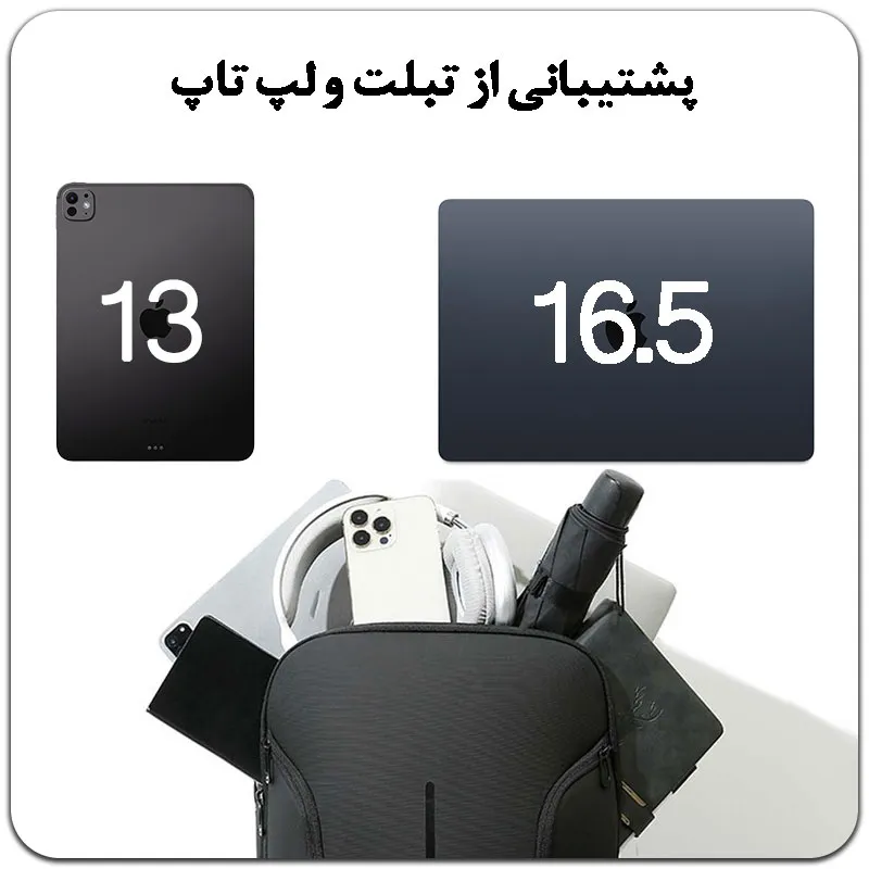 کیف کوله پشتی لپ تاپ اورجینال بنج BANGE 8013 - تصویر 11