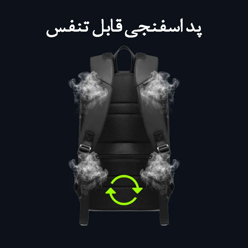 کیف کوله پشتی لپ تاپ 15.6 اینچی بنج 7261 کیف کوله پشتی لپ تاپ 15.6 اینچی اورجینال بنج BANGE 7261 - تصویر 12