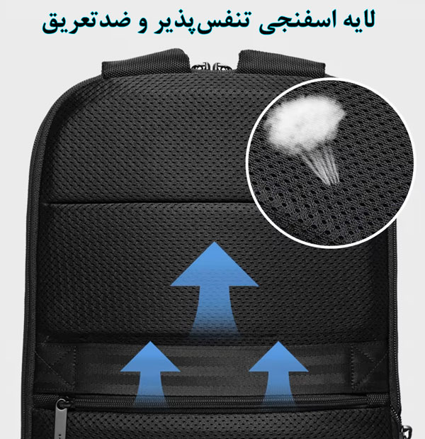 کیف کوله پشتی لپ تاپ 17اینچی بنج 77115D