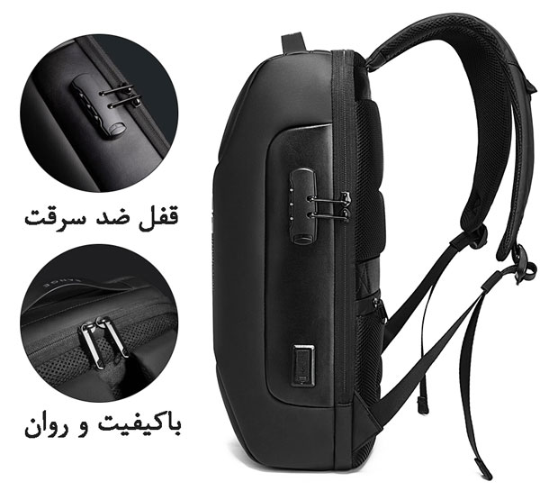 کیف کوله پشتی لپ تاپ 15.6 اینچی بنج 7216