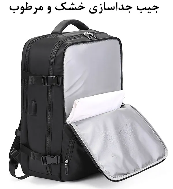 کیف مسافرتی کوله پشتی لپ تاپ 17اینچ بنج 1800 کیف مسافرتی کوله پشتی لپ تاپ 17اینچ اورجینال بنج BANGE 1800 - تصویر 12