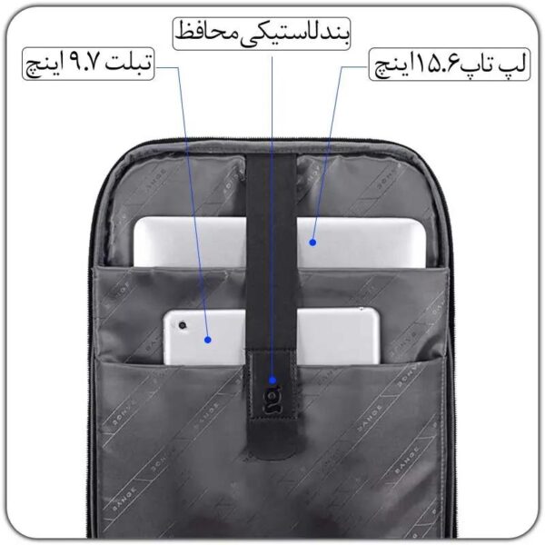 کیف مسافرتی 35L کوله پشتی لپ تاپ 15.6 اینچی بنج 1908