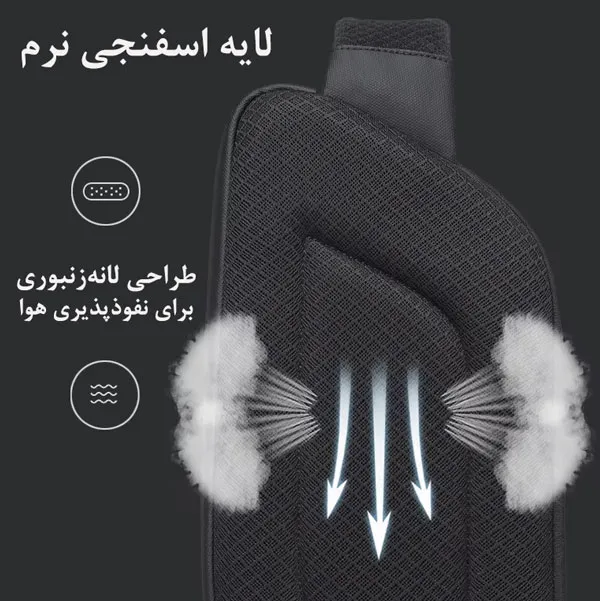 کیف دوشی بادی بگ بنج 7312 کیف دوشی بادی بگ اورجینال بنج BANGE 7312 - تصویر 12
