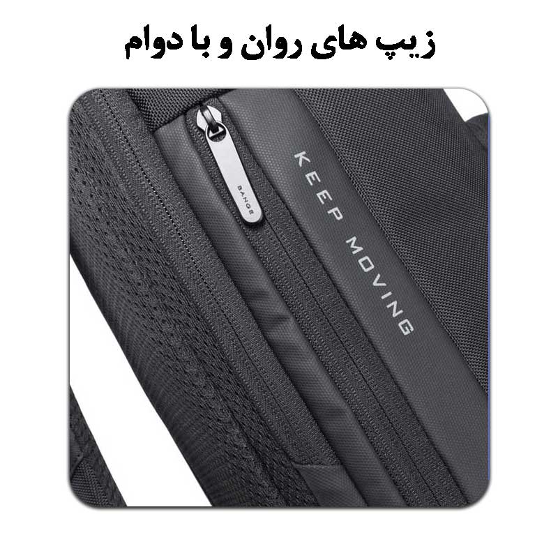 کیف کوله پشتی لپ تاپ 15.6 اینچ اورجینال بنج BANGE 7078 - تصویر 13