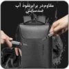 کیف کوله پشتی لپ تاپ ضد سرقت چرم بنج 6622