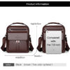 کیف دوشی چرم مردانه ویسیر D244